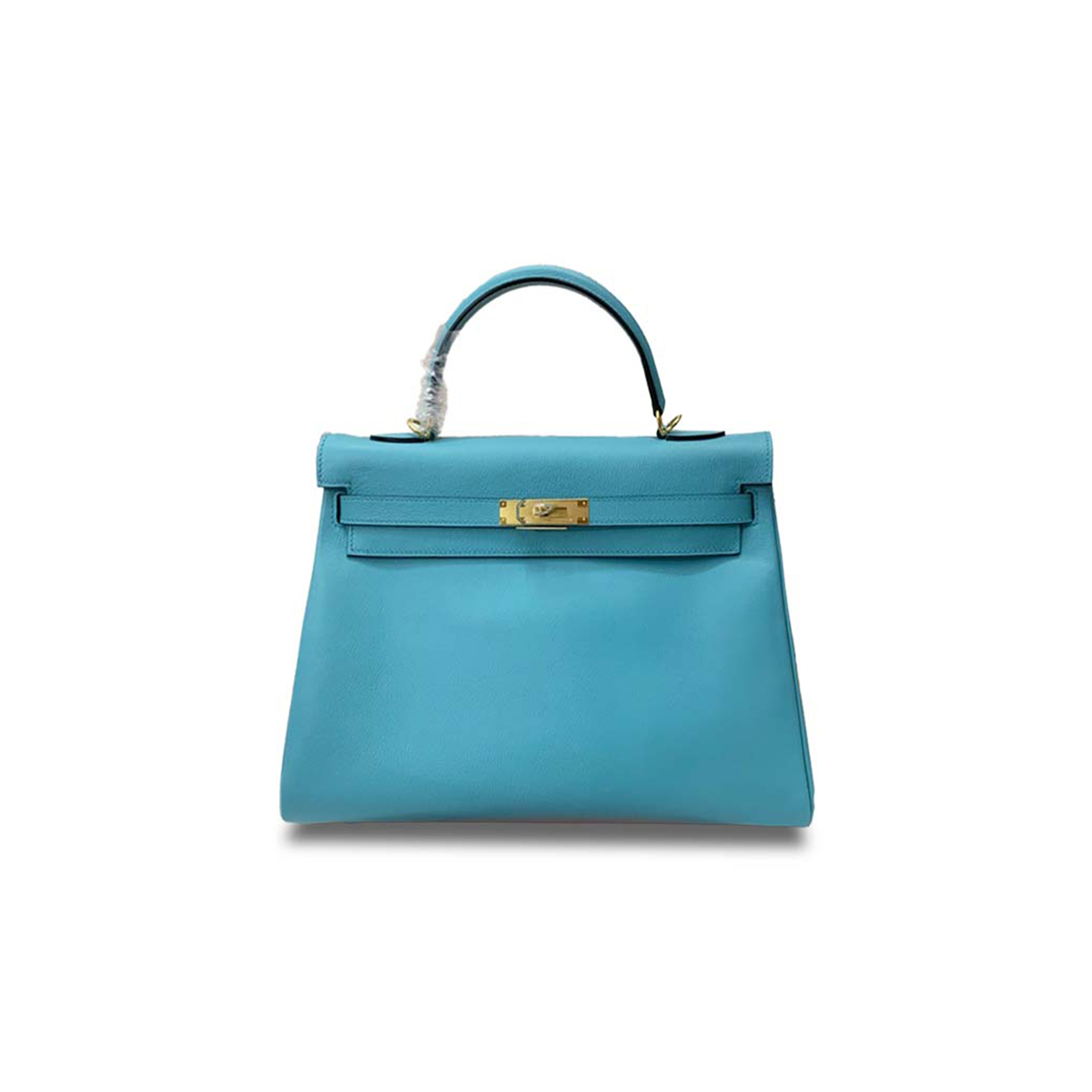 H**mes master kelly 35 chevre blue gold buckle (35*24*12cm)